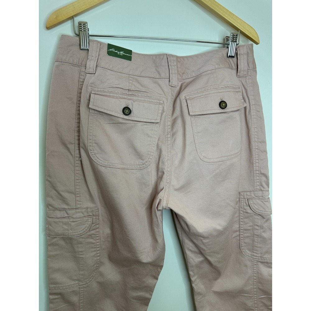 Eddie Bauer Dusty Rose Pink Cotton Twill Cargo Utility Pants Size 10 NWOT Hiking - Picture 9 of 13